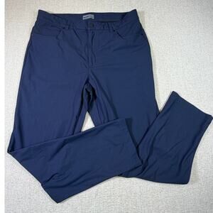 VRST Men's Blue 36x30 Athletic Fit Stretch 5 Pocket Performance Pants Casual